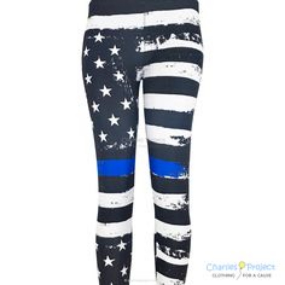 Charlies Project CAPRI Blue Line leggings